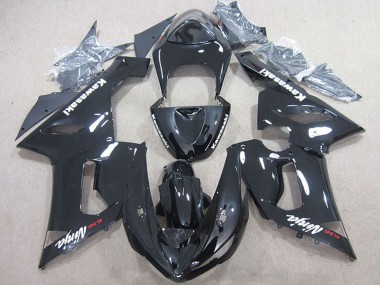 Carenado Moto Kawasaki ZX6R 2005-2006 - Negro Brillante Asequibles