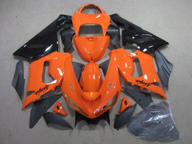 Kits Carenado Moto Kawasaki ZX6R 2005-2006 - Naranja Negro Asequibles
