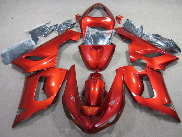 Carenado Moto Kawasaki ZX6R 2005-2006 - Rojo Asequibles
