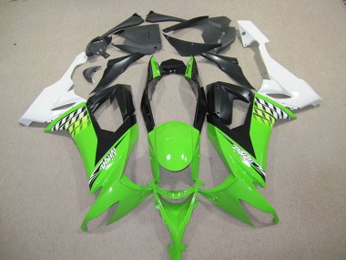 Kits Carenado Moto Kawasaki ZX10R 2008-2010 - Blanco Verde Negro Asequibles