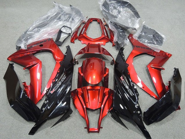 Carenado Moto Kawasaki ZX10R 2011-2015 - Rojo Negro Brillante Asequibles