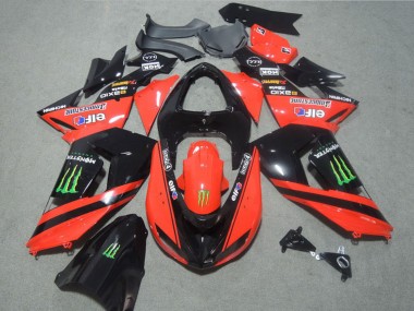 Carenados Moto Kawasaki ZX10R 2006-2007 - Rojo Negro Brillante Verde Elf Touch4 Monstruo Asequibles