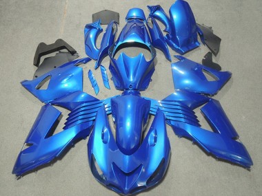 Carenados Moto Kawasaki ZX14R ZZR1400 2006-2011 - Azul Asequibles