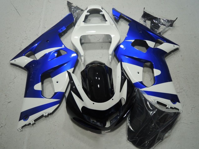 Carenados Moto Suzuki GSXR 600 2001-2003 - Blanco Azul Negro Brillante Asequibles