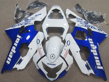 Carenados Moto Suzuki GSXR 600 2004-2005 - Blanco Azul Jordan Motul Asequibles