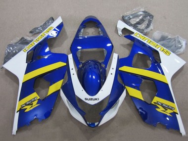 Carenados Moto Suzuki GSXR 600 2004-2005 - Azul Blanco Amarillo Asequibles