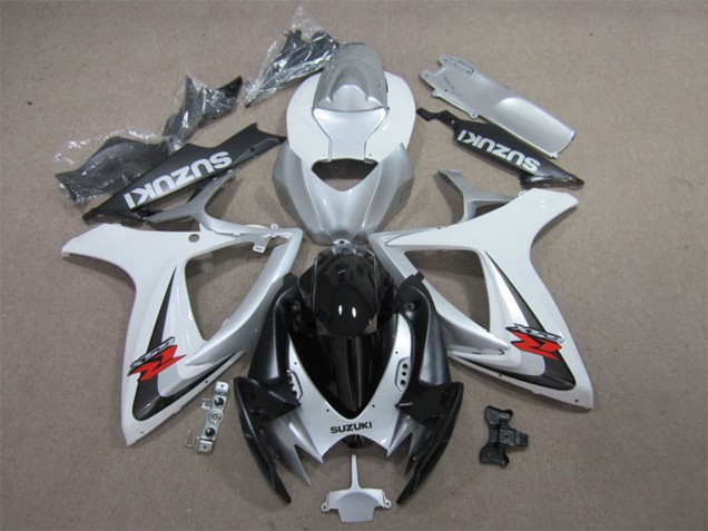 Carenados Moto Suzuki GSXR 600 2006-2007 - Blanco Plata Negro Brillante Rojo Asequibles