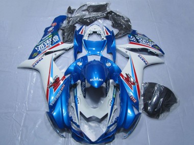 Carenados Moto Suzuki GSXR 600 2011-2024 - Azul Blanco Asequibles