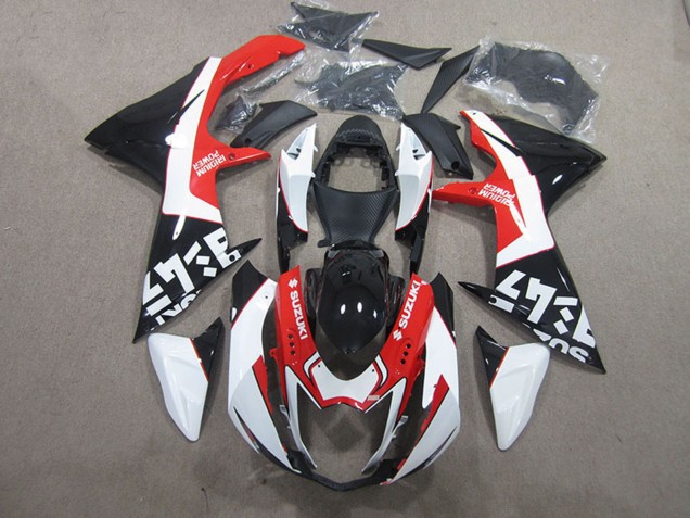 Carenados Moto Suzuki GSXR 600 2011-2024 - Negro Rojo Blanco Asequibles