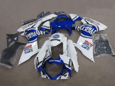Carenados Moto Suzuki GSXR 600 2011-2024 - Azul Blanco Lucky Strike Motul Asequibles