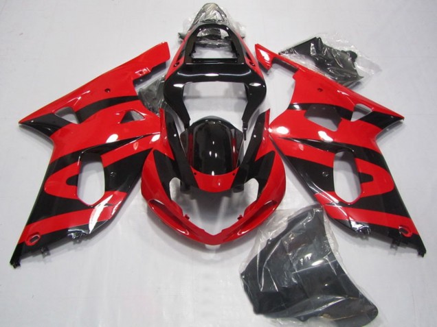 Carenados Moto Suzuki GSXR 750 2001-2003 - Rojo Negro Brillante Asequibles
