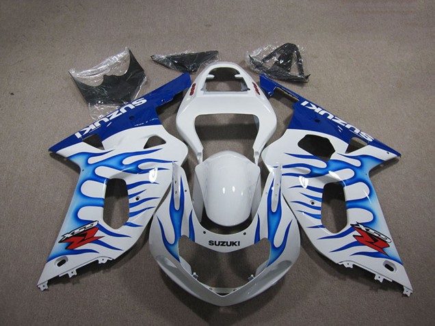 Carenados Moto Suzuki GSXR 750 2001-2003 - Blanco Azul Llama Asequibles