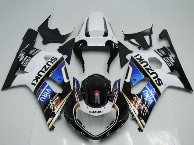 Carenados Moto Suzuki GSXR 750 2001-2003 - Blanco Azul Negro Brillante Viru Asequibles
