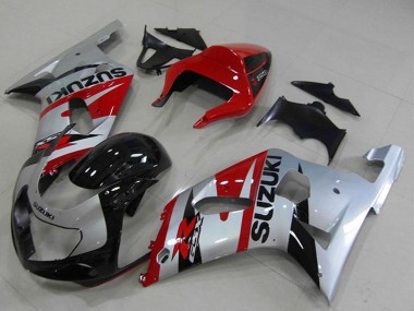Carenados Moto Suzuki GSXR 750 2001-2003 - Rojo Plata Negro Asequibles