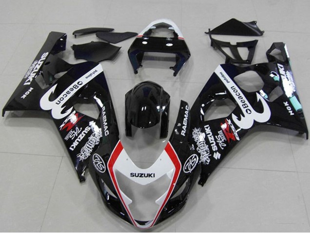 Carenados Moto Suzuki GSXR 750 2004-2005 - Negro Brillante Blanco Rojo Faro Asequibles