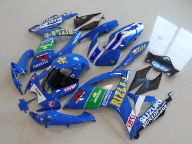 Carenados Moto Suzuki GSXR 750 2006-2007 - Azul Blanco Verde Negro Oro Rizla Asequibles
