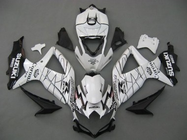 Carenados Moto Suzuki GSXR 750 2008-2010 - Blanco Negro Corona Extra Alstare Asequibles