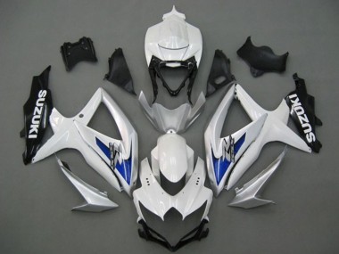 Carenados Moto Suzuki GSXR 750 2008-2010 - Blanco Plata Azul Negro Asequibles