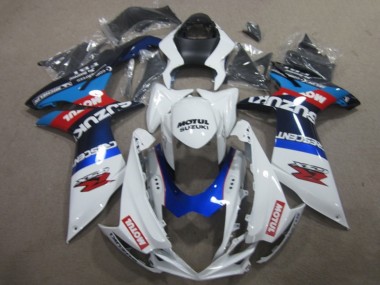 Carenados Moto Suzuki GSXR 750 2011-2024 - Blanco Azul Motul Asequibles