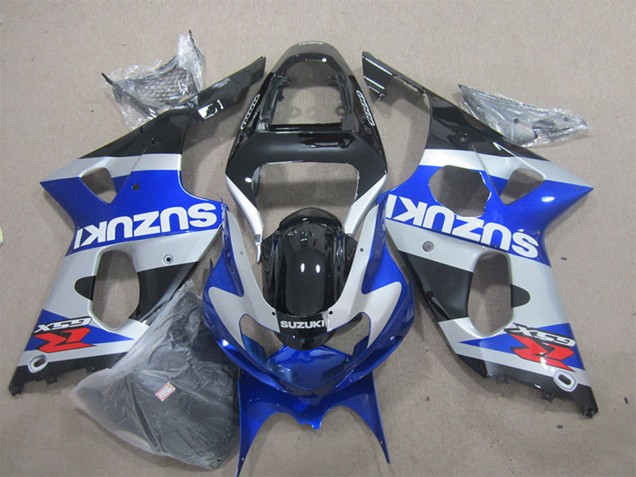 Carenados Moto Suzuki GSXR 1000 2000-2002 - Azul Plata Negro Rojo Blanco Calcomanía Asequibles