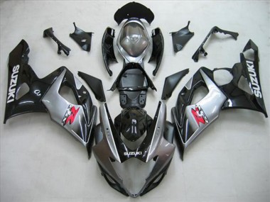 Kits Carenado Moto Suzuki GSXR 1000 2005-2006 - Negro Brillante Plata Rojo Asequibles