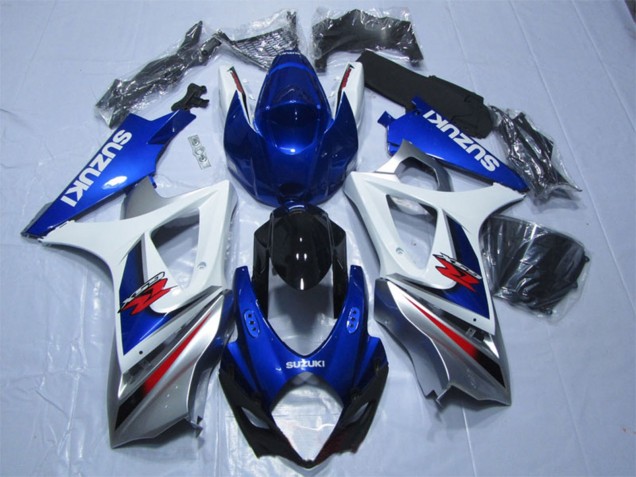 Carenados Moto Suzuki GSXR 1000 2007-2008 - Azul Blanco Rojo Asequibles