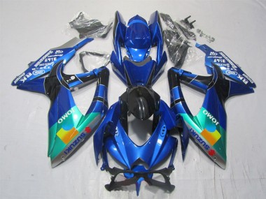 Carenados Moto Suzuki GSXR 1000 2007-2008 - Azul Verde Negro JOMO Asequibles