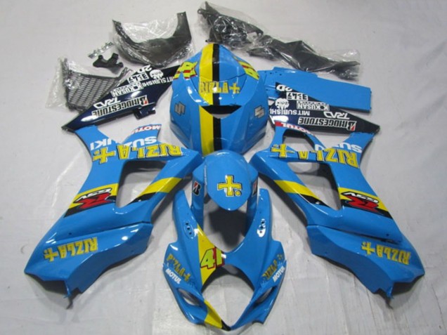 Carenados Moto Suzuki GSXR 1000 2007-2008 - Azul Amarillo Negro Rizla 41 Asequibles