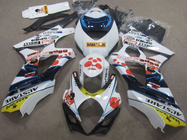 Carenados Moto Suzuki GSXR 1000 2007-2008 - Blanco Rojo Azul Amarillo Dark Dog Asequibles