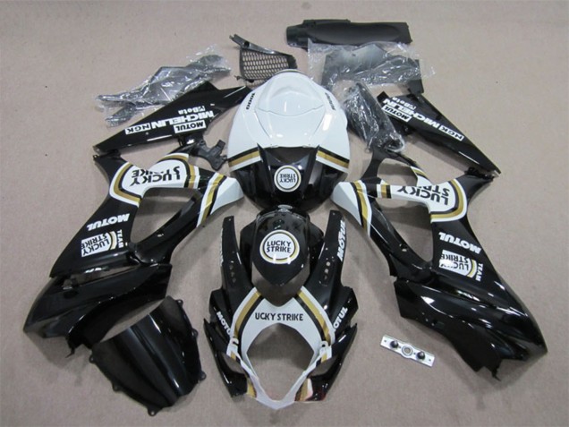 Carenados Moto Suzuki GSXR 1000 2007-2008 - Blanco Negro Lucky Strike Motul Asequibles