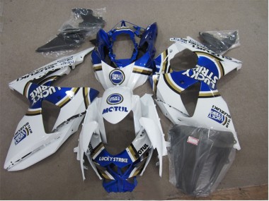 Carenados Moto Suzuki GSXR 1000 2009-2016 - Blanco Azul Lucky Strike Motul Asequibles