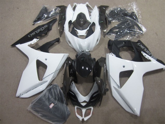Kits Carenado Moto Suzuki GSXR 1000 2009-2016 - Blanco Negro Asequibles