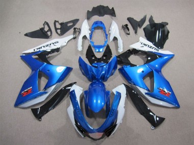 Kits Carenados Moto Suzuki GSXR 1000 2009-2016 - Blanco Azul Negro Asequibles