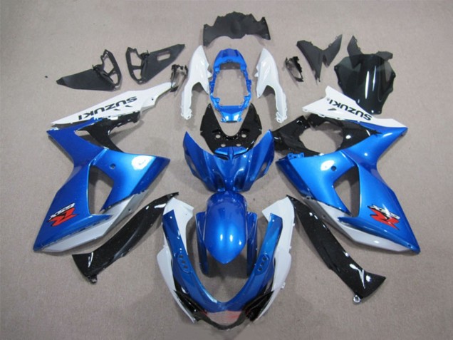 Kits Carenados Moto Suzuki GSXR 1000 2009-2016 - Blanco Azul Negro Asequibles
