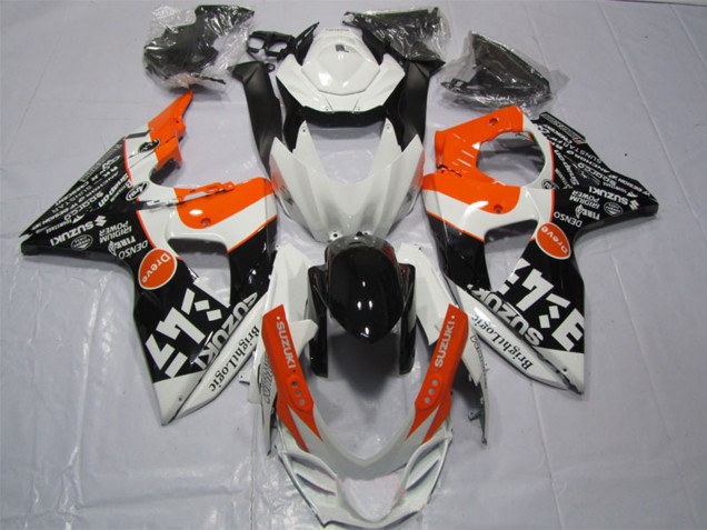 Carenados Moto Suzuki GSXR 1000 2009-2016 - Blanco Naranja Negro Bright Logic Asequibles
