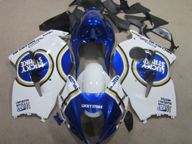 Carenados Moto Suzuki GSXR 1300 Hayabusa 1996-2007 - Blanco Azul Motul Lucky Strike Asequibles