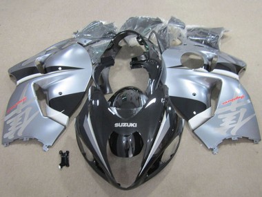 Carenados Moto Suzuki GSXR 1300 Hayabusa 1996-2007 - Negro Mate Plata Asequibles