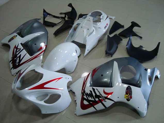 Carenados Moto Suzuki GSXR 1300 Hayabusa 1996-2007 - Blanco Rojo Gris Mate Asequibles