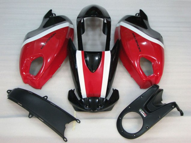 Kits Carenado Moto Ducati Monster 696 2008-2012 - Blanco Rojo Negro Brillante Asequibles