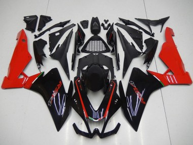 Carenados Moto Aprilia RSV4 1000 2009-2015 - Negro Rojo Asequibles