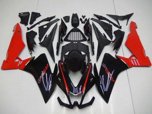 Carenados Moto Aprilia RSV4 1000 2009-2015 - Negro Rojo Asequibles