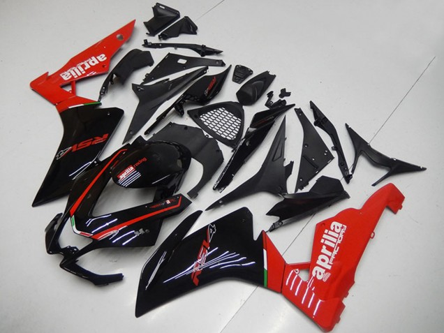 Carenados Moto Aprilia RSV4 1000 2009-2015 - Negro Brillante Rojo Asequibles