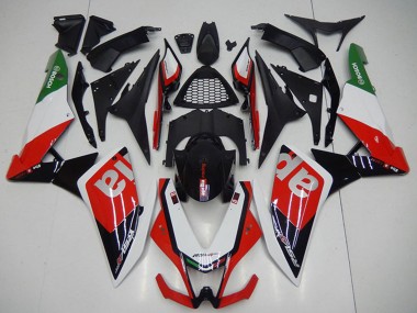 Carenados Moto Aprilia RSV4 1000 2009-2015 - Negro Rojo Blanco Asequibles