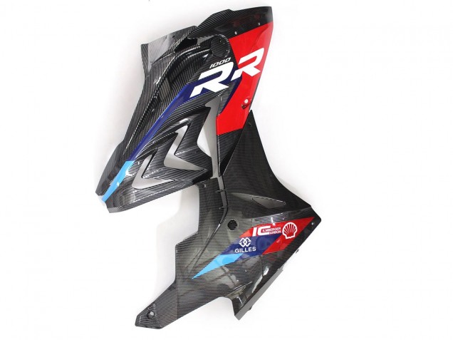 Carenados Moto BMW S1000RR 2015-2016 - Azul Rojo FibraCarbono Asequibles