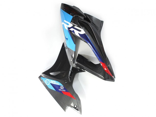 Carenados Moto BMW S1000RR 2015-2016 - Azul Rojo FibraCarbono Asequibles