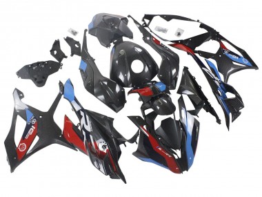Carenados Moto BMW S1000RR 2023-2024 - Azul Rojo FibraCarbono Asequibles