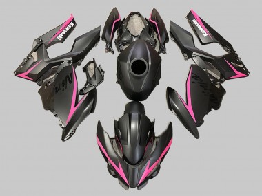Carenados Moto Kawasaki EX400 2018-2024 - Negro Mate Rosa Asequibles