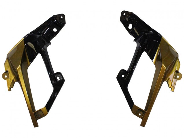 Carenados Moto Kawasaki EX400 2018-2024 - Oro Negro Brillante Asequibles