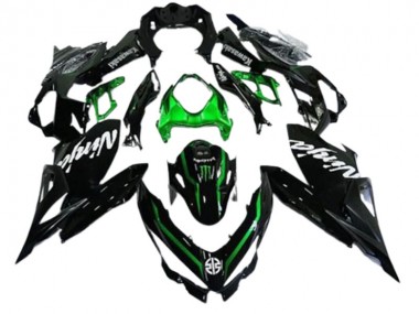 Carenados Moto Kawasaki EX400 2018-2024 - Negro Brillante Verde Monstruo Asequibles