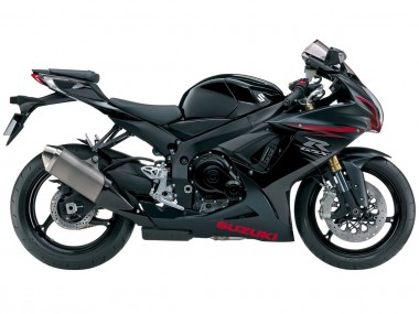 Carenados Moto Suzuki GSXR 600/750 2011-2024 - Negro Mate Rojo Asequibles